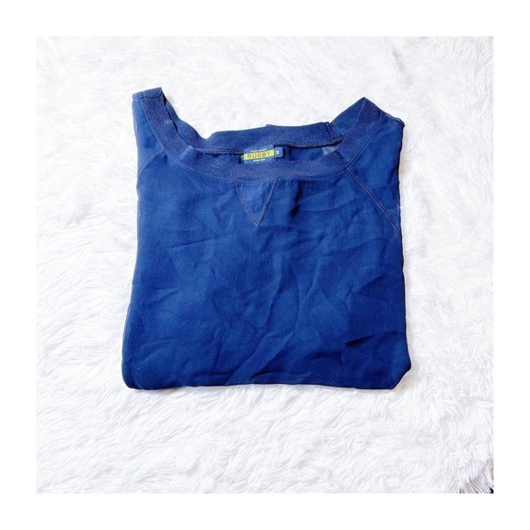 Ralph Lauren Rugby See Through Long Sleeve Crewneck SZ S - Picture 1 of 7